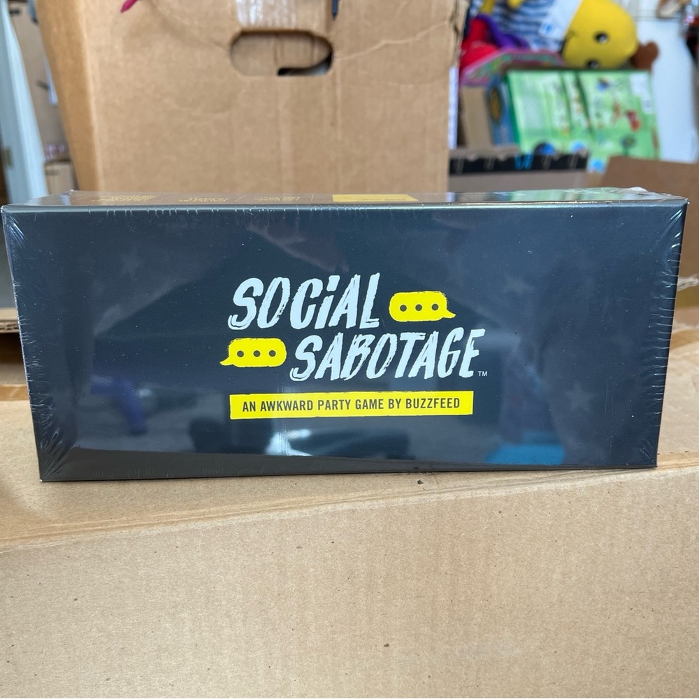 Social Sabotage Party Game - Black and Yellow